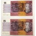 AUSTRALIA 1985 . FIVE 5 DOLLAR BANKNOTES . JOHNSTON/FRASER . CONSECUTIVE TEN